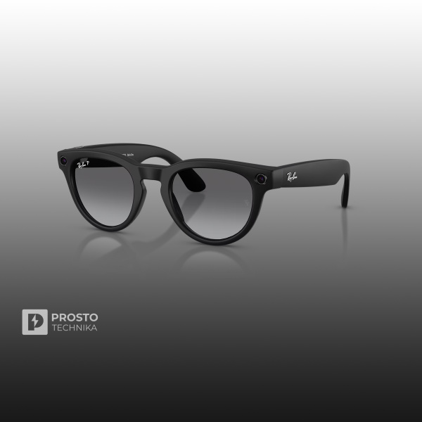 Ray-Ban Headliner (Gen 2) Матовый Чёрный с Градиентно-Графитовыми Линзами (Графит)